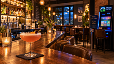 Cozy Oregon Lottery Cocktail Bar